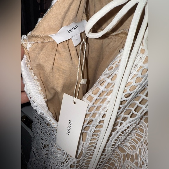 AEOM Open Crochet Backless Midi Dress - Picture 9 of 9